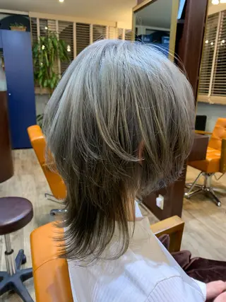 ミディアム カラー 永作 真司のヘアスタイル
