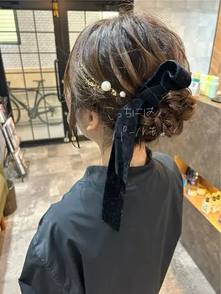 ミディアム ヘアアレンジ SHANTi 飯塚 ヘアセット/髪質改善のヘアスタイル