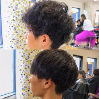 ショート GiseL梅田所属・韓国風ヘア🇰🇷 レイヤー✨桑原　研太のヘアスタイル