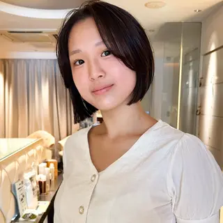 ショート モデル募集/山田蓮/ レイヤーボブのヘアスタイル