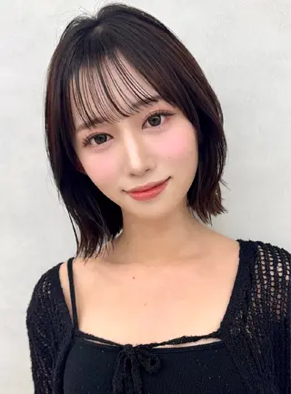 ミディアム 🔮韓国ボブ/艶 カラー/あやか🔮のヘアスタイル