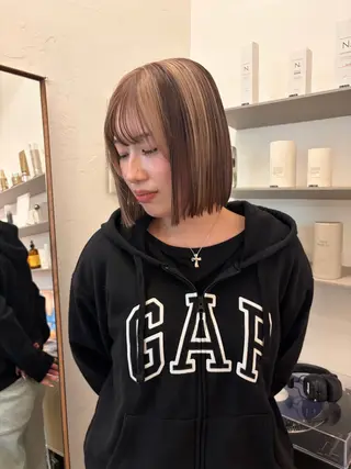 カラー Ravo所属・キラ/ハイトーン/ 天神美容室のヘアスタイル