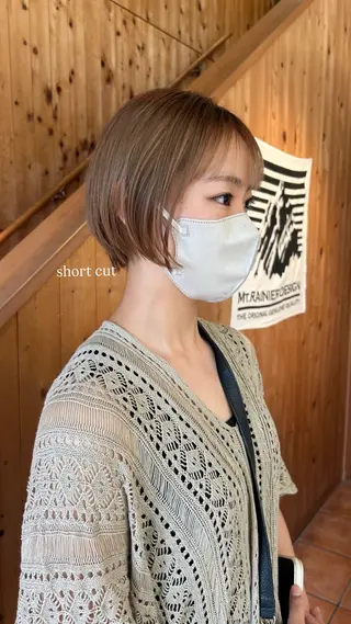 ショート 似合わせカット/ レイヤー／小倉瑳莉のヘアスタイル