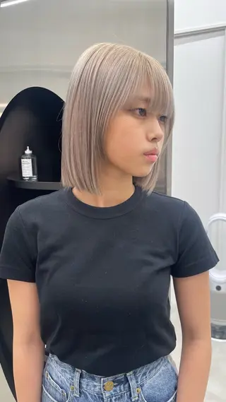 ミディアム カラー 薬院浄水通/ショート /ボブ/rukaのヘアスタイル