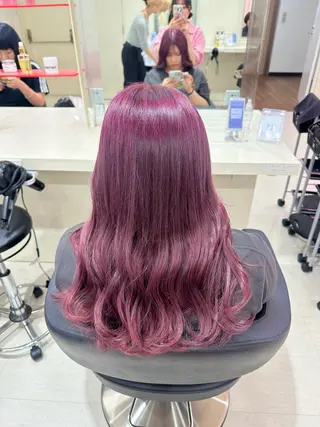 ロング カラー ヘアアレンジ 🎀 yuuka🎀のヘアスタイル