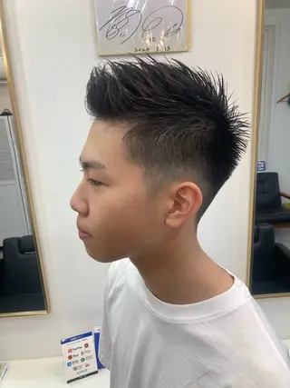 ショート メンズ 深堀 勇弥のヘアスタイル