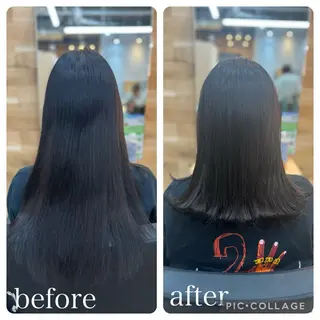 ロング Aguhair milo森山知幸のヘアスタイル