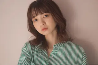 ミディアム カラー 関口 桃花🌷 暖色カラーのヘアスタイル