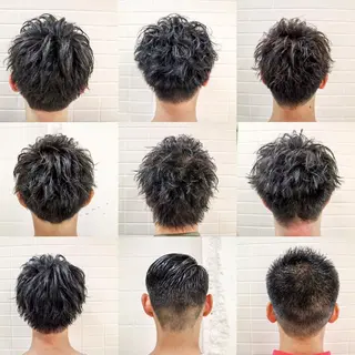 ショート カラー パーマ メンズ 看板犬がお出迎え◎ 初めてでも安心◎のヘアスタイル