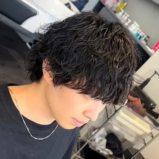 ショート パーマ メンズ 松下 友希 【fifth】のヘアスタイル