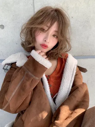 ショート カラー パーマ ヘアアレンジ メンズ キッズ ネイル マツエク・マツパ 🎀愛されモテヘア♡ 梅澤夏基🎀のヘアスタイル