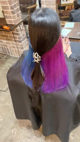 ロング カラー ACROあべの店所属・艶カラー/インナー /グラデ/大西小百合のヘアスタイル