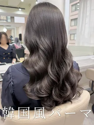 ロング パーマ 韓国風パーマ/ヘア セット/店長みづきのヘアスタイル