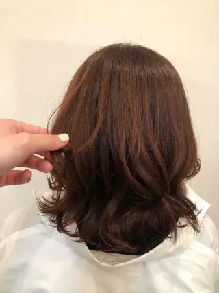 ミディアム カラー ヘアアレンジ ボブ得意 🤍山内　飛鳥🤍のヘアスタイル