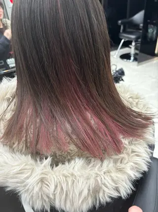 ミディアム カラー 山本 優太のヘアスタイル