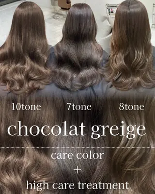 ロング カラー 透明感カラー ふうか　渋谷のヘアスタイル