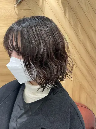 ショート パーマ 鈴村 大介のヘアスタイル