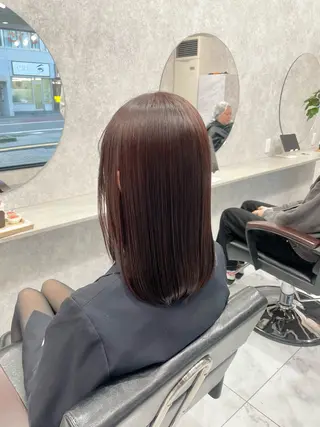 ミディアム 🦋ハイトーン🦋 石山 希理🦋のヘアスタイル