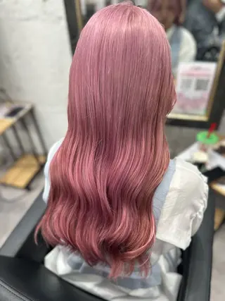 ロング カラー ハイトーン/ダブル カラー/akihoのヘアスタイル