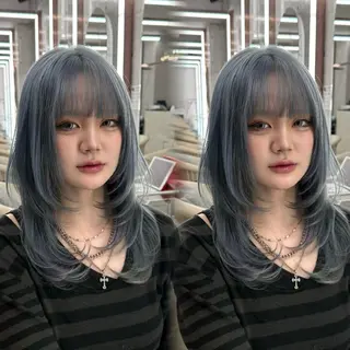 ロング カラー 垢抜けトレンド レイヤー🩵廣戸楓のヘアスタイル