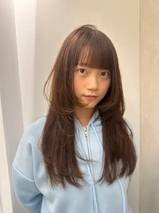 ロング 🎀韓国レイヤー特化 🎀ベージュ/ミクのヘアスタイル