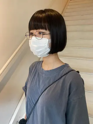 ショート アオイ🩵暖色 /まろやかカラーのヘアスタイル