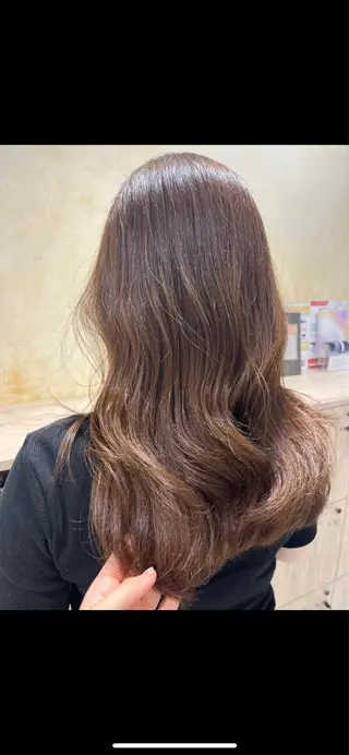 ロング カラー ボブ/美髪矯正 /佐藤　奈巳のヘアスタイル