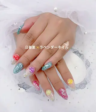 ネイル ラベンダー💖日暮里 ルル💖ネイルのネイルデザイン