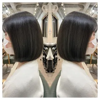 ミディアム カラー 村山 茉衣のヘアスタイル