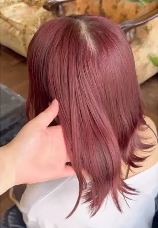 ミディアム カラー ハイトーン、カラー 特化⟡.·すわ☁️のヘアスタイル