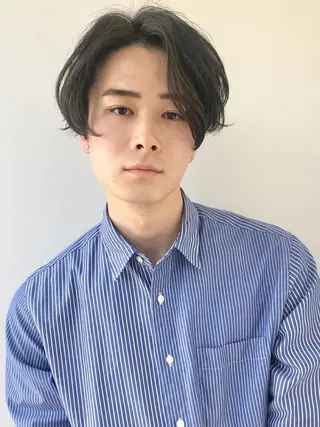 パーマ メンズ カラー メンズ✨パーマ 大室雄基のヘアスタイル