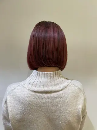 ミディアム 暖色カラー/似合わせ カット/名古屋/辻のヘアスタイル