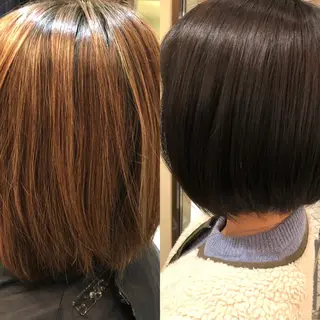 ショート カラー こすげひろと カラー講師のヘアスタイル