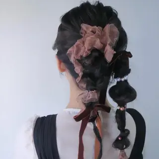 ヘアアレンジ 松井凜花𐙚𓍯 ヘアアレンジ/ツヤ髪のヘアスタイル