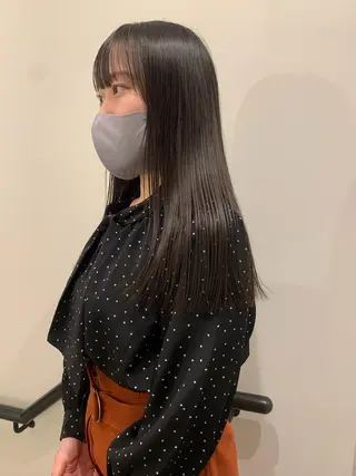 ロング 落合希 Olivebeigeのヘアスタイル