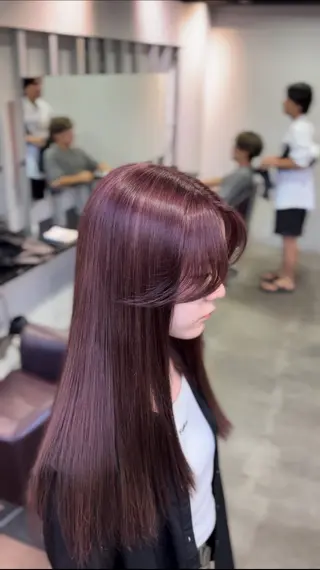 ロング 🩵透明感艶髪 縮毛矯正masa🩵のヘアスタイル