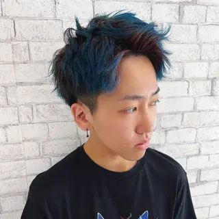 カラー メンズ NYNY姫路本店 メンズパーマ藤川時也のヘアスタイル