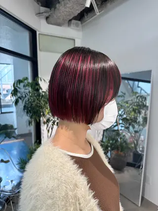 ミディアム カラー Nico所属・ご予約は2月まで！ maho‪🐈🎀のヘアスタイル