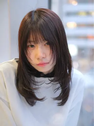 セミロング 鈴木 達也のヘアスタイル