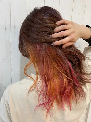 セミロング カラー エクステ/髪質改善 🖤RYUSEI🖤のヘアスタイル