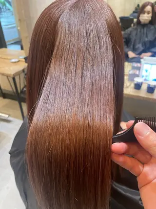 セミロング カラー haf店長 ✂︎タカハシレン✂︎のヘアスタイル