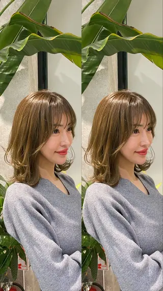 ミディアム カラー パーマ指名No.1 /Ryosuke.のヘアスタイル