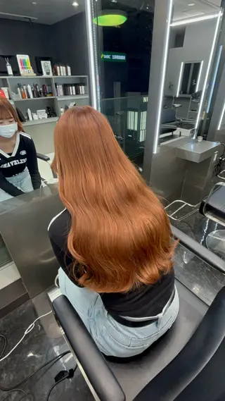 ロング カラー 韓国ヘア🖤/透明感 shihoのヘアスタイル