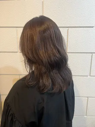 セミロング カラー 小沼采唯👧🏼 海好きオヌちゃんのヘアスタイル