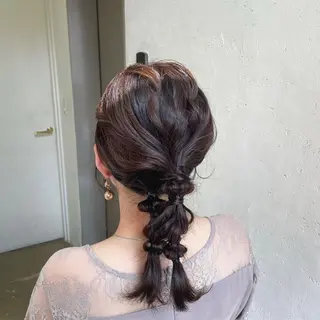 ヘアアレンジ 縮毛矯正ヘアアレンジ 🌸三輪知優🌸のヘアスタイル