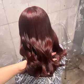 ミディアム IS所属・横浜美容室/透明感 カラー/レイヤーのヘアスタイル