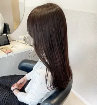 ロング カラー 女性リピ90%🍨 🩷佐藤みずきのヘアスタイル