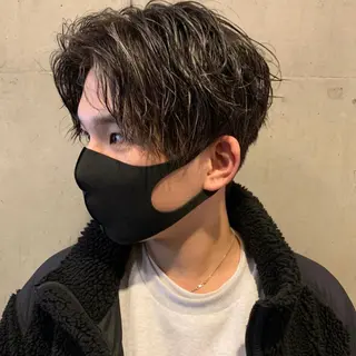 カラー パーマ メンズ 酸性ストレート・ メンズ  三原 楊子のヘアスタイル