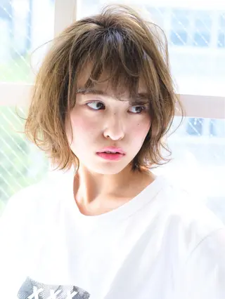 ショート パーマ マーブル東京 三軒茶屋 美容室のヘアスタイル