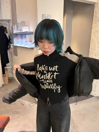 ショート カラー haco＋所属・圧倒的デザイン力 店長🎨RENAのヘアスタイル